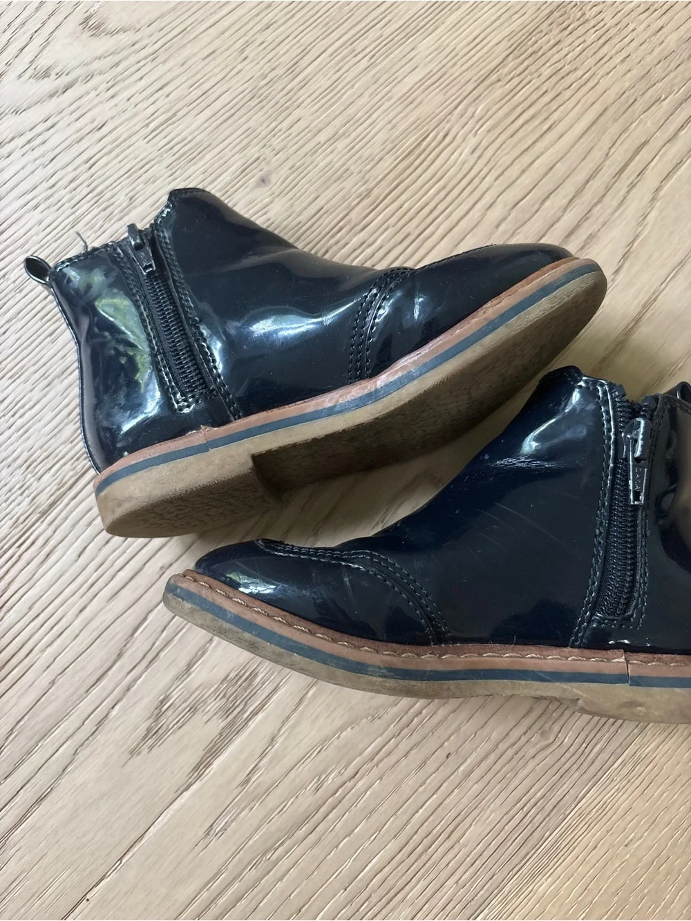 Zara navy boots size 9